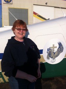 Fiona Brownlee and On Eagles Wing plane 