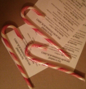 Candy Cane Invites