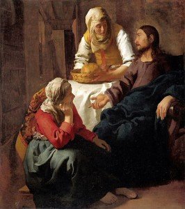 Christ in the House of Mary and Martha; Johannes Vermeer 1655